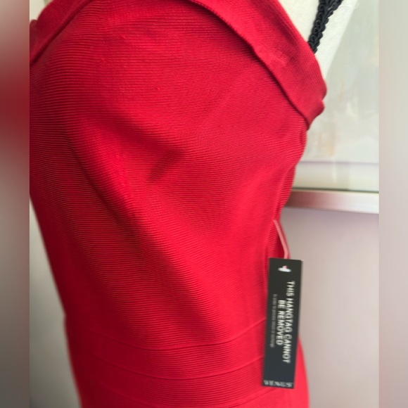 💋 NWT Venus Jessica Rabbit “hold you in” tech bodycon strapless dress Xl RARE - Picture 4 of 16
